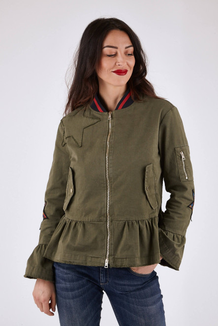 Outlet Veste pour Femme Bazar de Luxe S327 Kaki