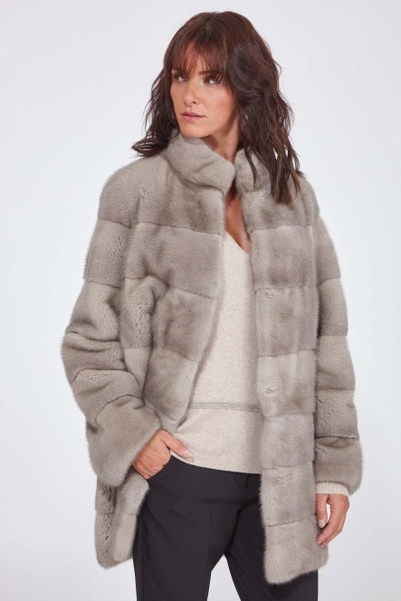 Manteau Femme Fourrure Synthétique Courte – Veste Polaire Hiver Col Ouvert Manches Longues