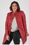 Manteau cuir, 3/4 et peau lainée Cesare Nori CHRISTY Rouge