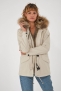Parka femme avec capuche Blonde N°8 couleur blanc cassé ASPEN COURT 515 Milk 51