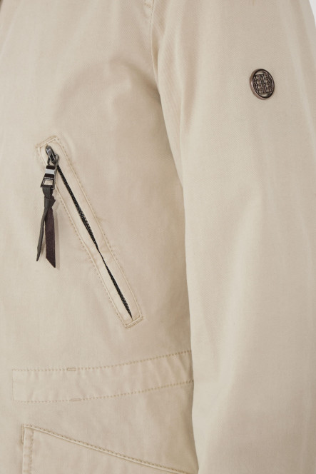 Parka femme avec capuche Blonde N°8 couleur blanc cassé ASPEN COURT 515 Milk 51