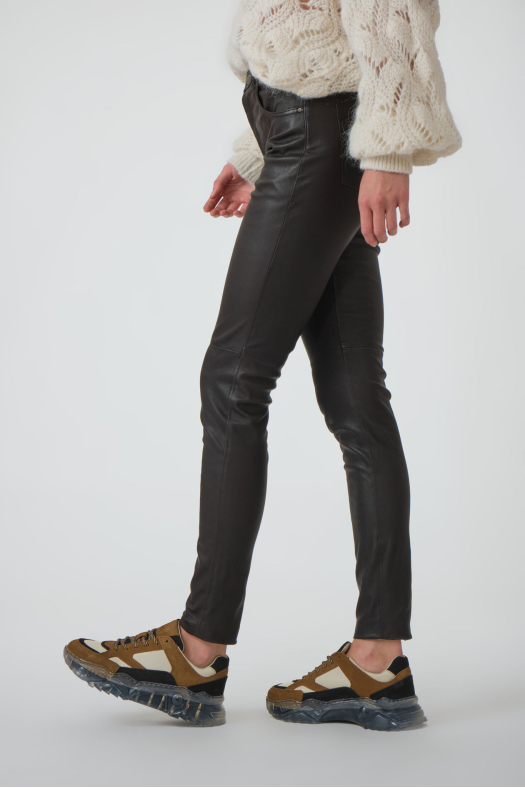 Pantalon Capri Décontracté Poches Gefomuofe Jean Capri Traditionnel En Cuir Stretch Pour Femme - Idéal Pour La Fête De La Bière & Sorties