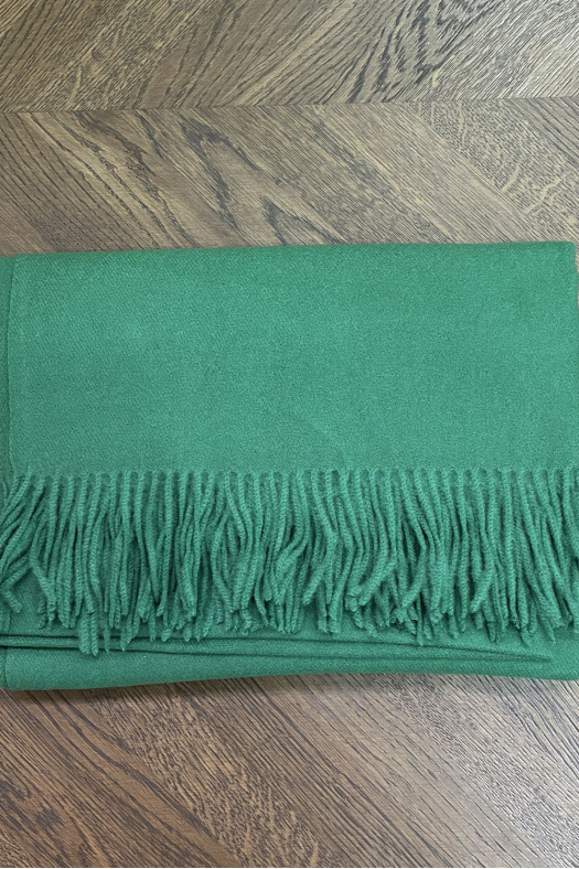 ECHARPE LAINE/CACHEMIRE VERT SAPIN