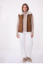 LUCHON camel / ecru