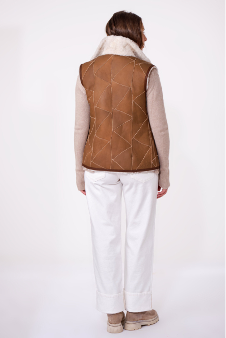 LUCHON camel / ecru