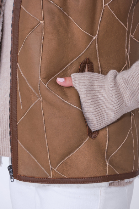 LUCHON camel / ecru