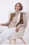 LUCHON camel / ecru