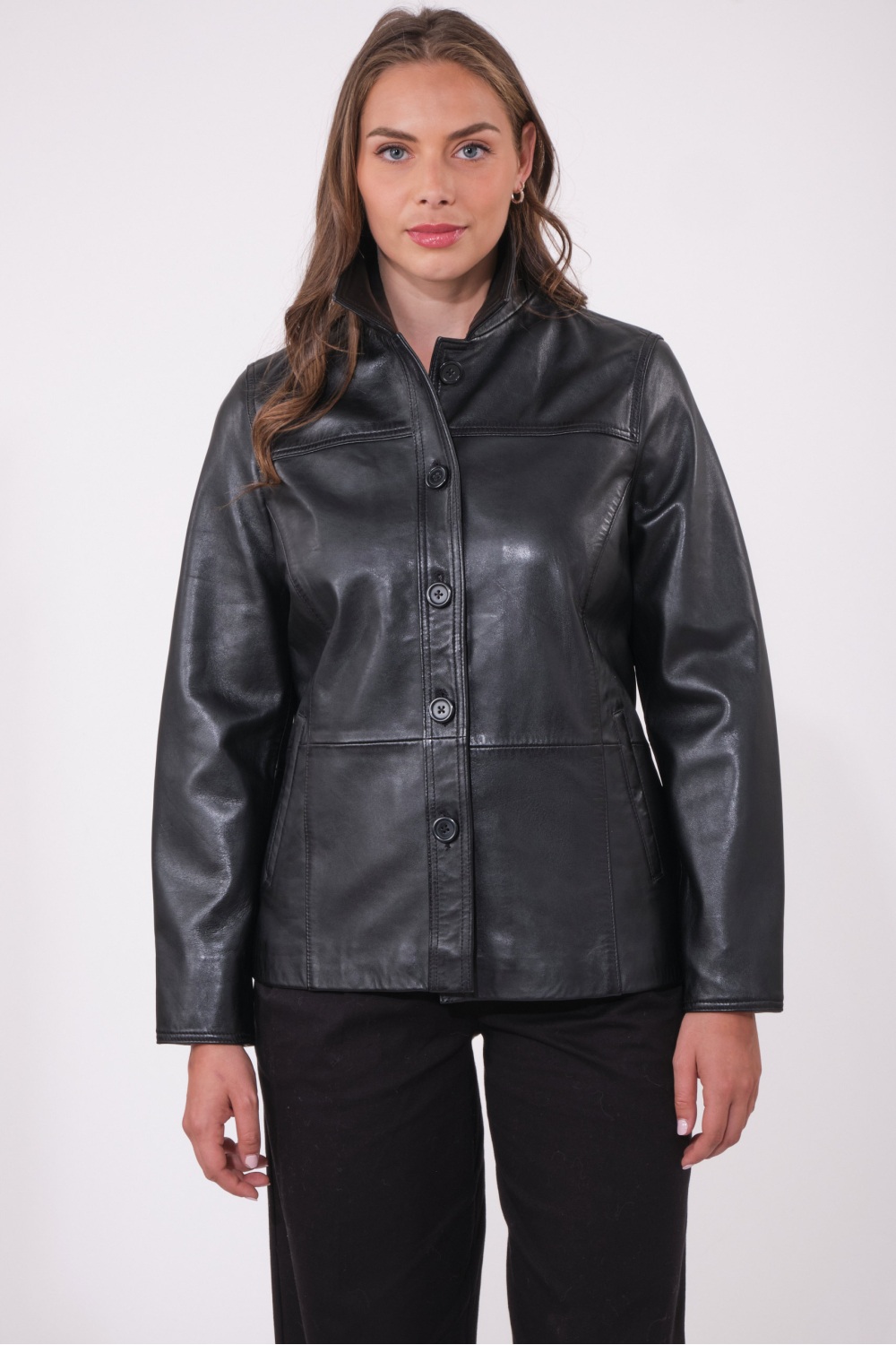 BABETH BASIC LEATHER JACKET