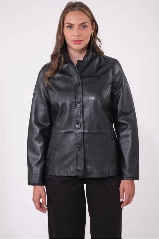 BABETH BASIC LEATHER JACKET