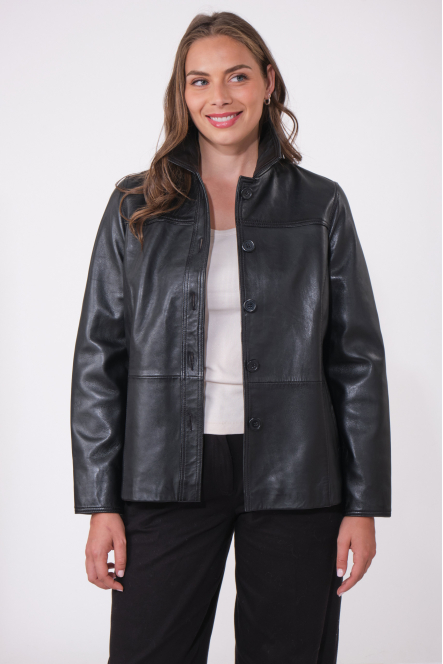 BABETH BASIC LEATHER JACKET