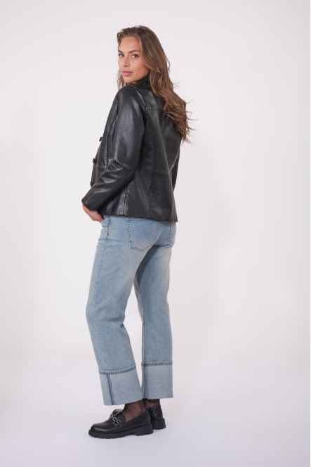 BABETH BASIC LEATHER JACKET