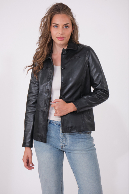 BABETH BASIC LEATHER JACKET