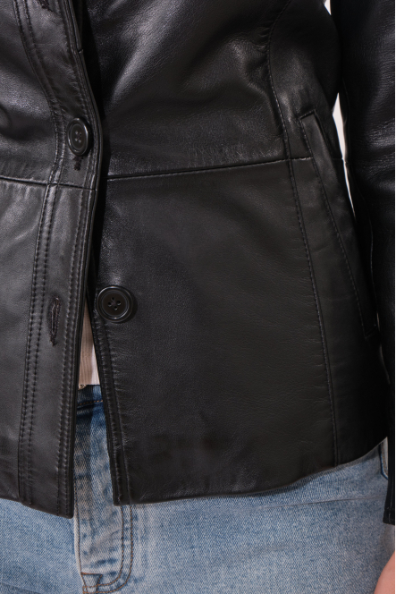 BABETH BASIC LEATHER JACKET