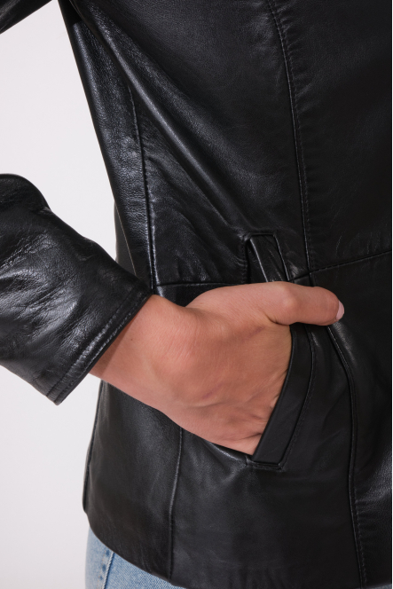BABETH BASIC LEATHER JACKET