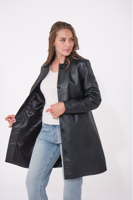 LEONIE BASIC COAT noir
