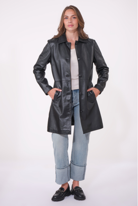 LEONIE BASIC COAT noir