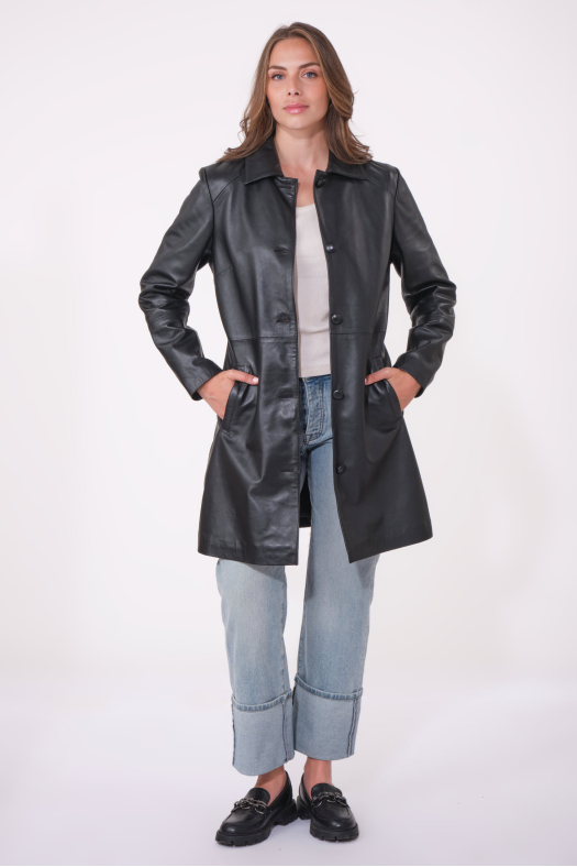 LEONIE BASIC COAT noir