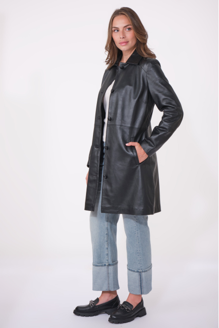 LEONIE BASIC COAT noir
