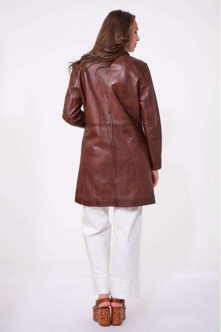 LEONIE BASIC COAT marron