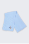 ECHARPE LOGO bleu ciel