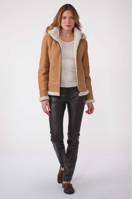 ADINE cognac SUEDE