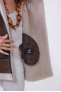 ROXANNE LONG BOMBERS SHEARLING marron foncé