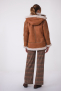 ROXANNE LONG BOMBERS SHEARLING GOLD