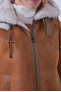 ROXANNE LONG BOMBERS SHEARLING GOLD