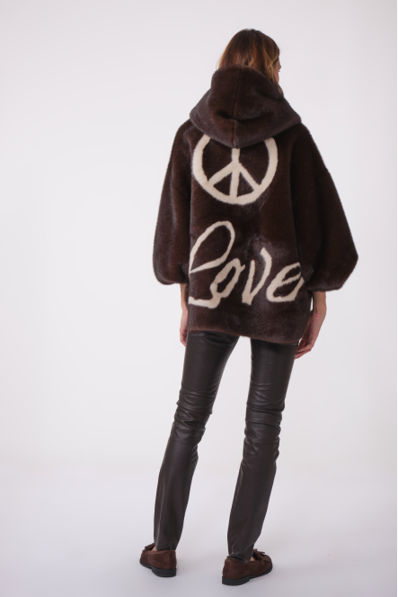 LEA  POP brown / ecru